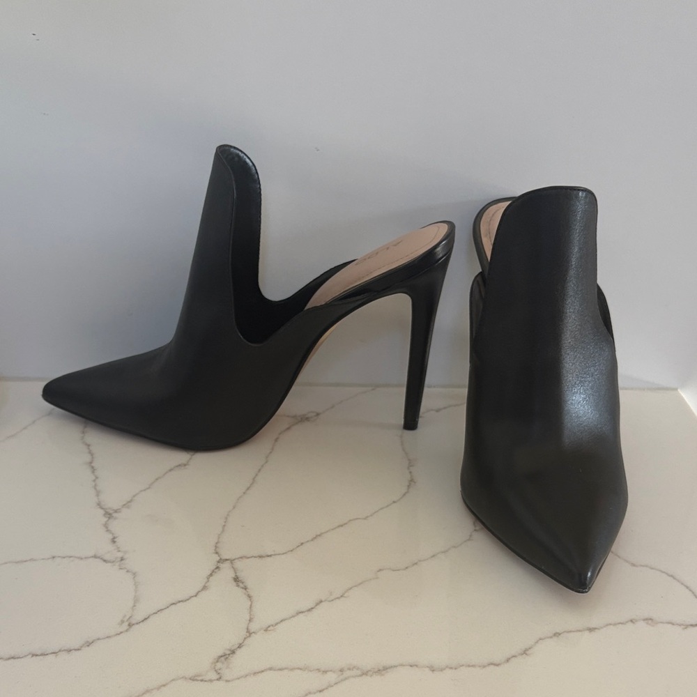 Aldo Sleek Black Pointed Heels
